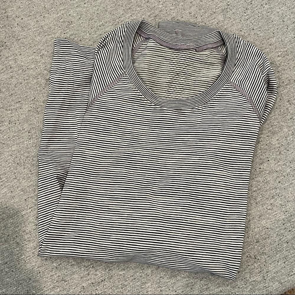 Lululemon striped Swiftly long sleeve